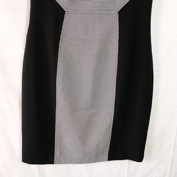 Studio One NY Slimming Colorblock Sheath Dress Black Stretch Size 8 - Picture 7 of 7